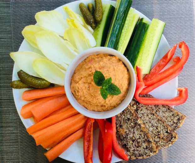 Pepper-Eggplant Puree / Purée de poivron-aubergine